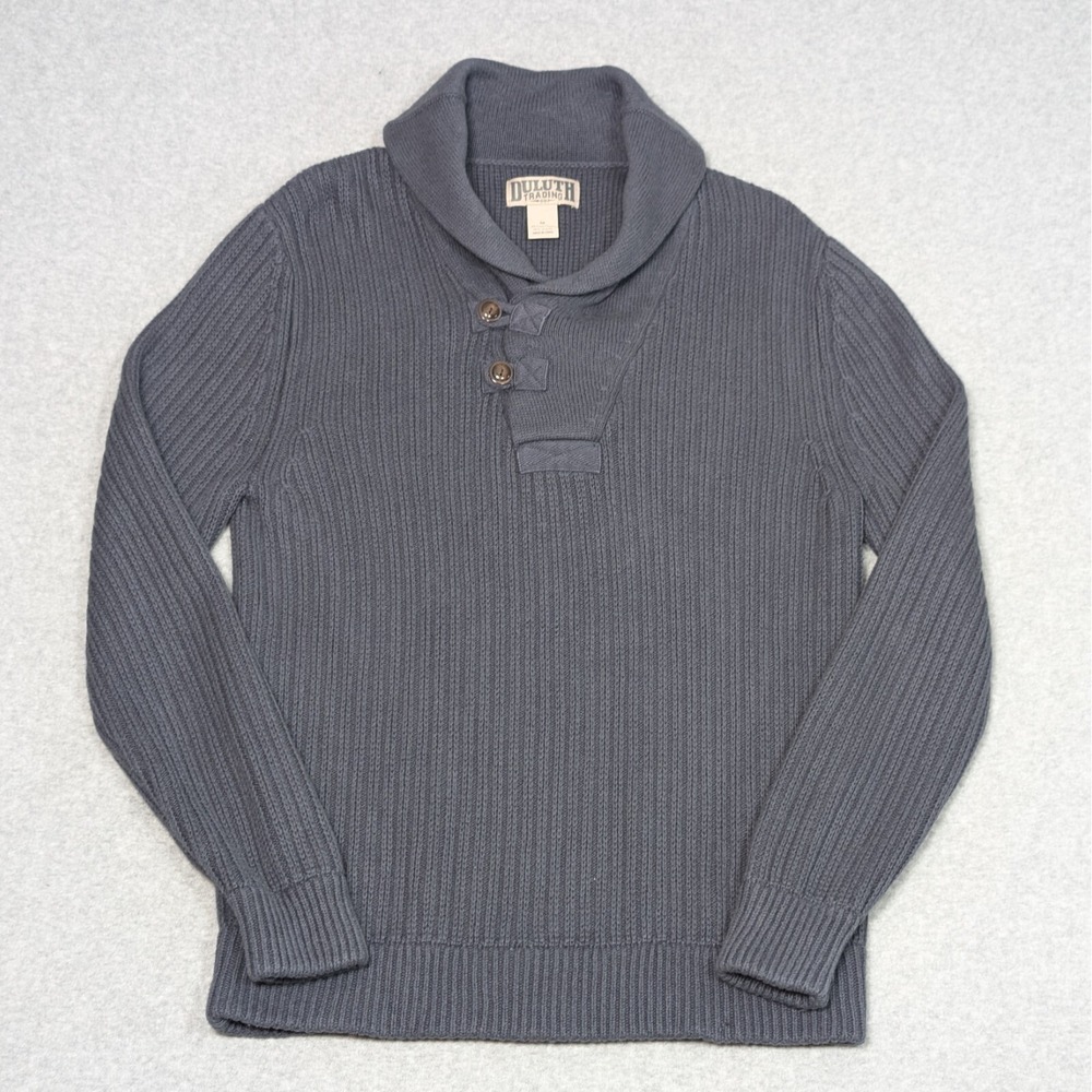 Duluth Trading Co Infantry Sweater Mens Size Medium High Neck Wool Blend